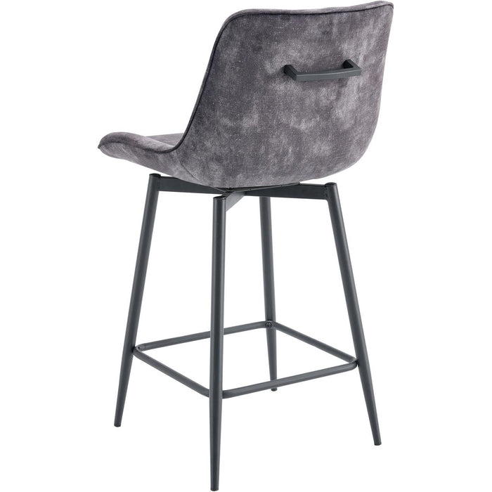 Tabouret de bar 55132GA - VAL THORENS Gris Anthracite - Lot de 4