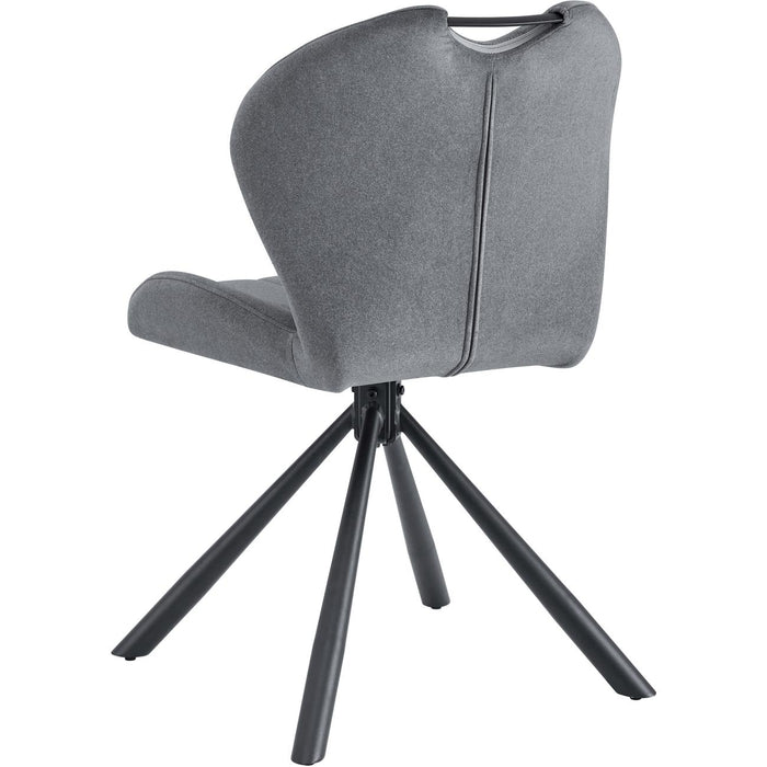 Chaise 16238GA - Brandon Gris Anthracite - Lot de 4