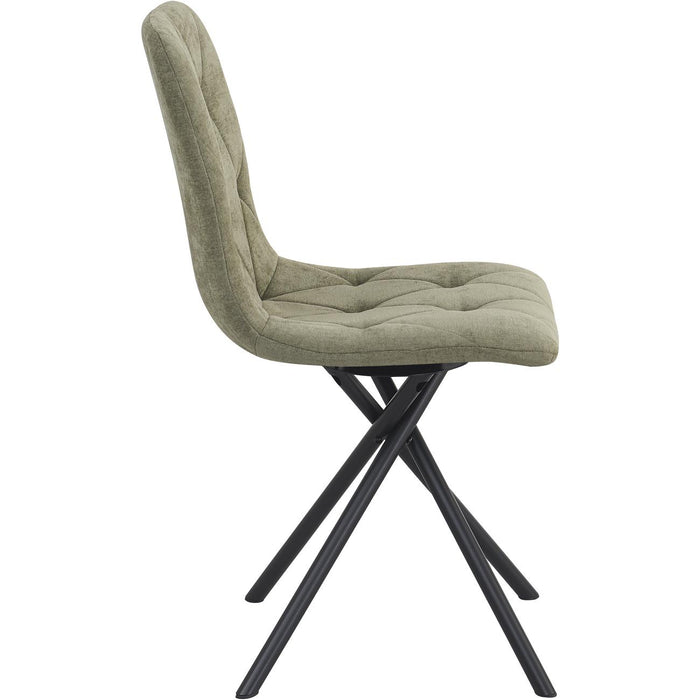 Chaise 52876KA - Lya Vert Kaki - Lot de 4