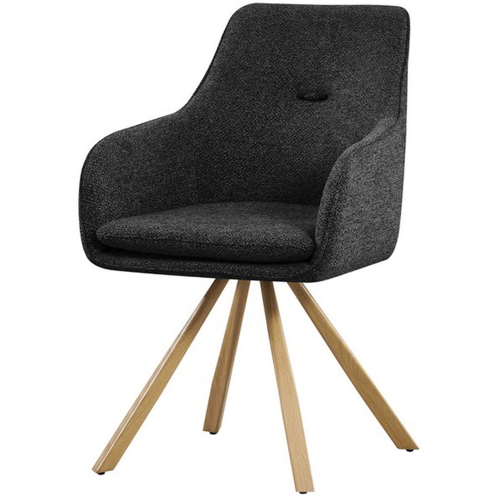 Chaise 25708GA - Monique Gris Anthracite - Lot de 2