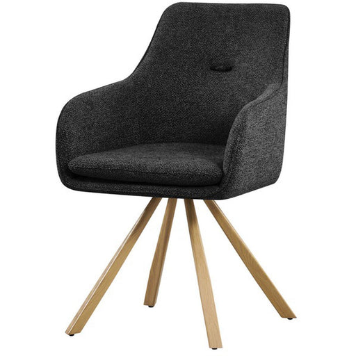 Chaise 25708GA - Monique Gris Anthracite - Lot de 2