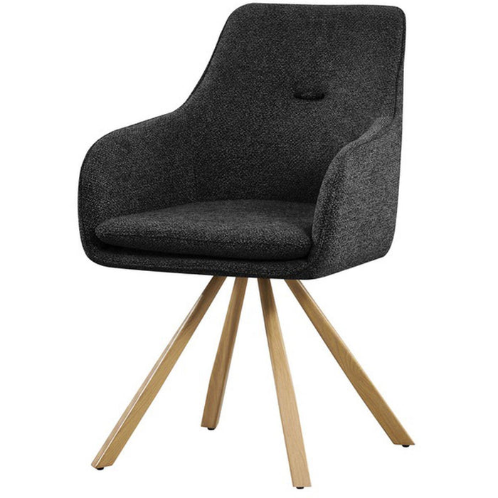 Chaise 25708GA - Monique Gris Anthracite - Lot de 2