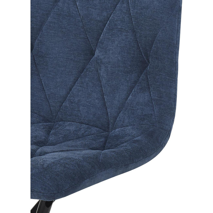 Chaise 52876BU - Lya Bleu - Lot de 4