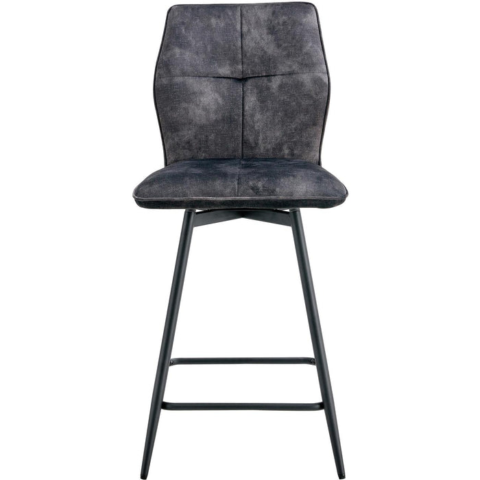 Tabouret de bar 16202GA - JULES Gris Anthracite - Lot de 4