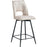 Tabouret de bar 16102LI - LEO Beige - Lot de 4