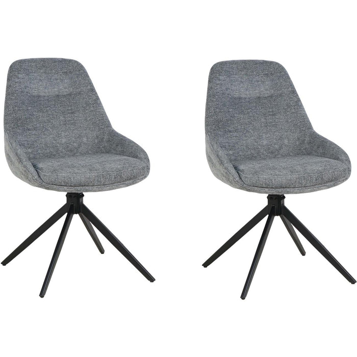 Chaise 23313GR - Théa Gris - Lot de 2