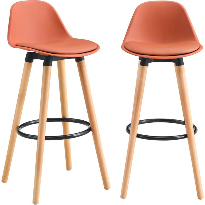 Tabouret de bar 16227TC - Norvège Terracotta - Lot de 2