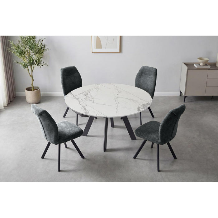 Chaise 52963GA - Samantha Gris Anthracite - Lot de 2