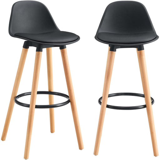 Tabouret de bar 16227NO - Norvège Noir - Lot de 2