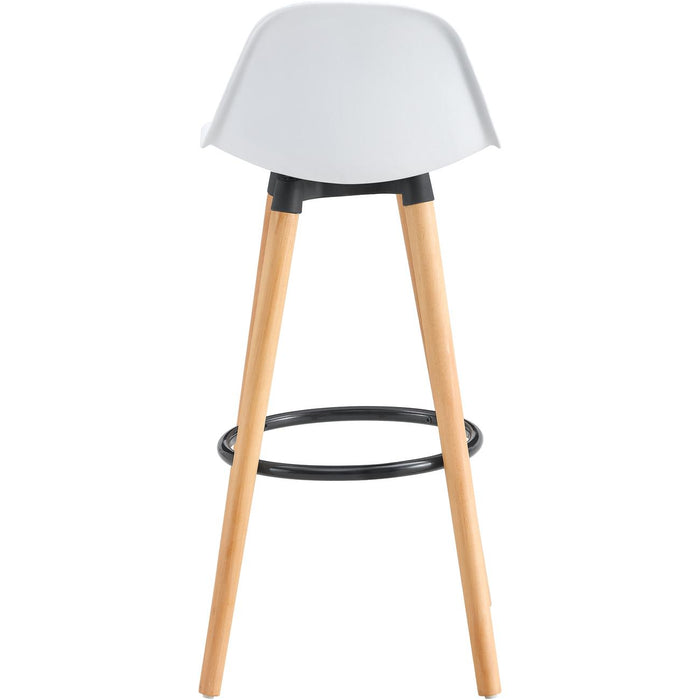 Tabouret de bar 16227BL - Norvège Blanc - Lot de 2