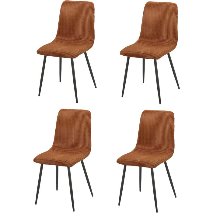 Chaise 15654TC - bOBBY Terracotta - Lot de 4