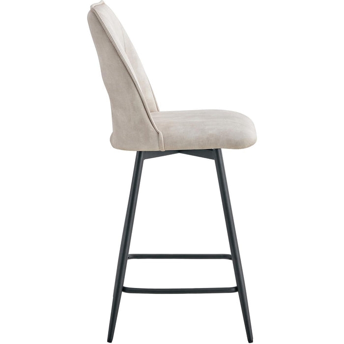 Tabouret de bar 16102LI - LEO Beige - Lot de 4