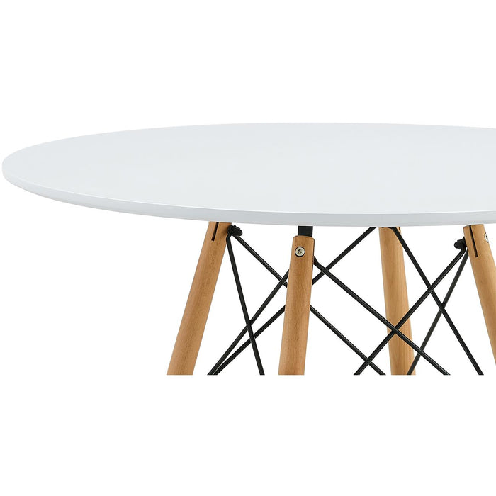 Ensemble Chaise + Table 16251BG - Sina Gris & Blanc - Lot de 1