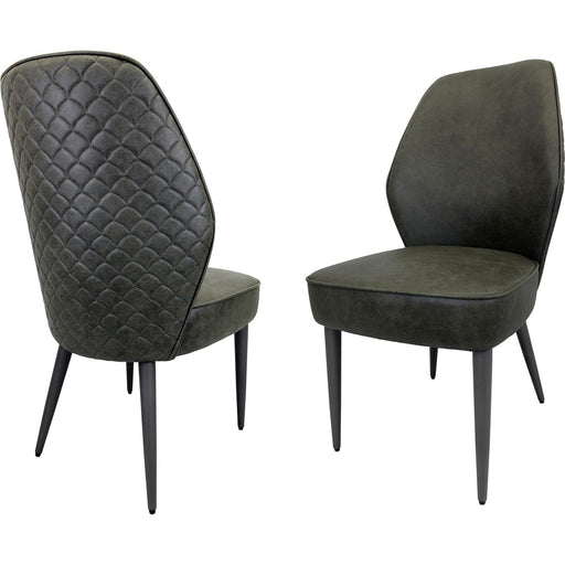 Chaise 52961KA - Borneo Vert Kaki - Lot de 2