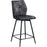 Tabouret de bar 16202GA - JULES Gris Anthracite - Lot de 4