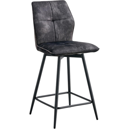 Tabouret de bar 16202GA - JULES Gris Anthracite - Lot de 4