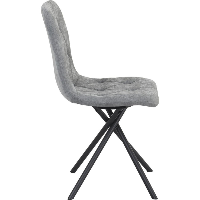 Chaise 52876GR - Lya Gris - Lot de 4