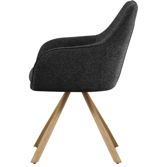 Chaise 25708GA - Monique Gris Anthracite - Lot de 2