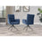 Chaise 52964BN - Courcelles Bleu Nuit - Lot de 2