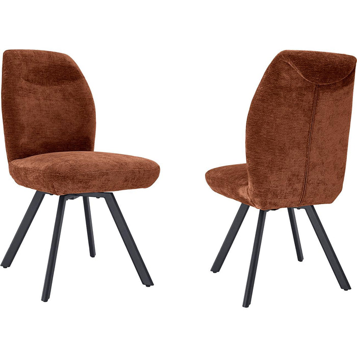 Chaise 52963TC - Samantha Terracotta - Lot de 2