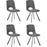 Chaise 11518GA - Phenix Gris Anthracite - Lot de 4
