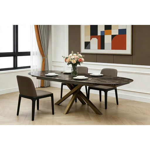 Table de repas 17503BR - Venus Marron - Lot de 1