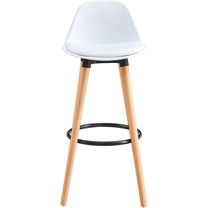 Tabouret de bar 16227BL - Norvège Blanc - Lot de 2