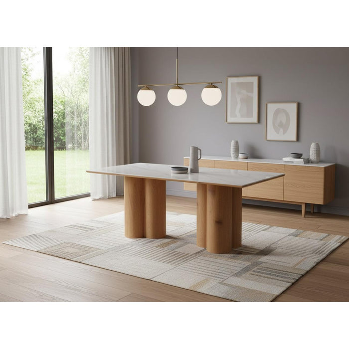 Table de repas 16253BL - Platinium Blanc - Lot de 1