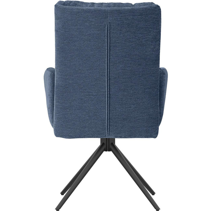 Chaise 52964BN - Courcelles Bleu Nuit - Lot de 2