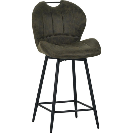 Tabouret de bar 16232KA - Burton Vert Kaki - Lot de 2