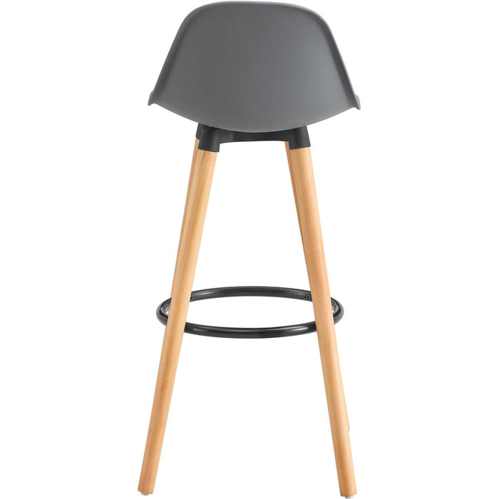 Tabouret de bar 16227GR - Norvège Gris - Lot de 2