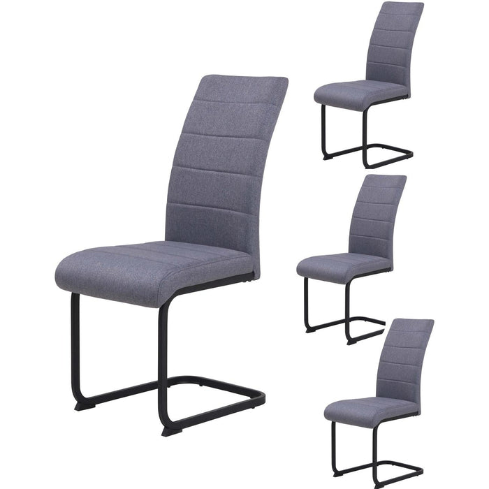 Chaise 47431GR - Astrid Gris - Lot de 4