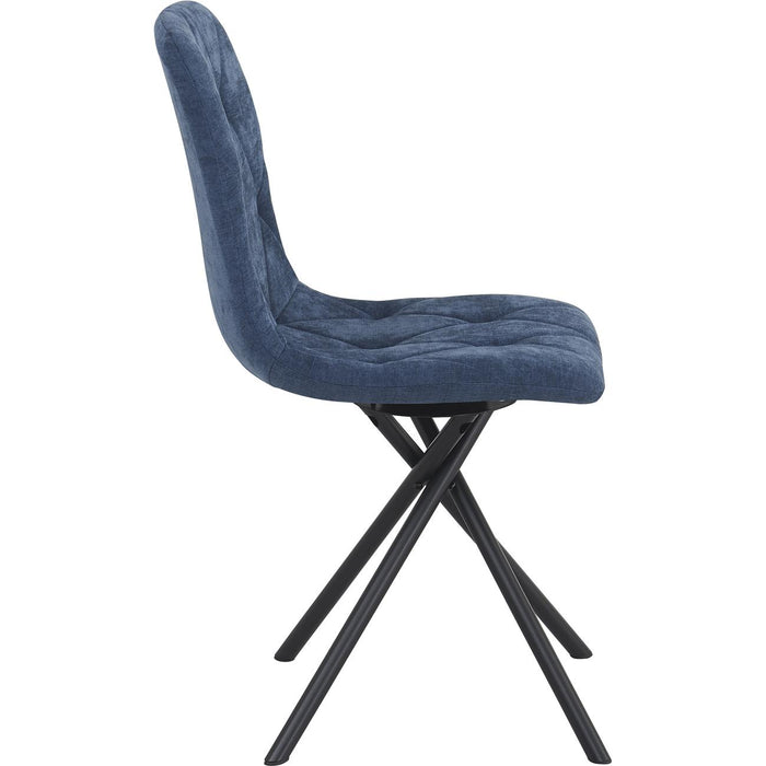 Chaise 52876BU - Lya Bleu - Lot de 4