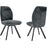 Chaise 52963GA - Samantha Gris Anthracite - Lot de 2