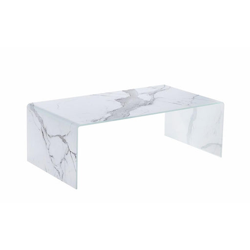 Table basse 30420BL - MARBLE Blanc - Lot de 1