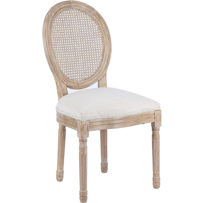 Chaise 65821NA - HEVEA Beige - Lot de 2