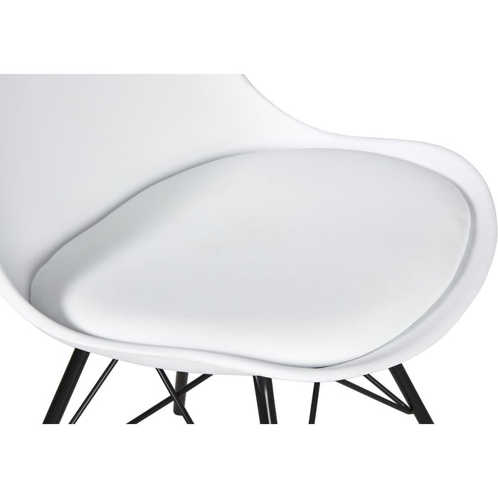 Chaise 39402BL - NEWMAN Blanc - Lot de 4