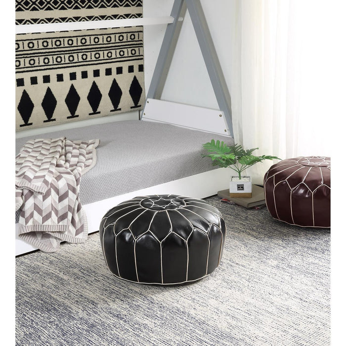 Pouf 13838NO - FESA Noir - Lot de 1