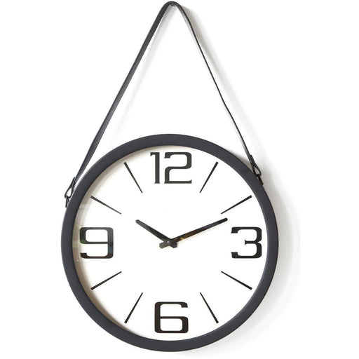 Deco horloge 67230NO - Borris Noir - Lot de 1