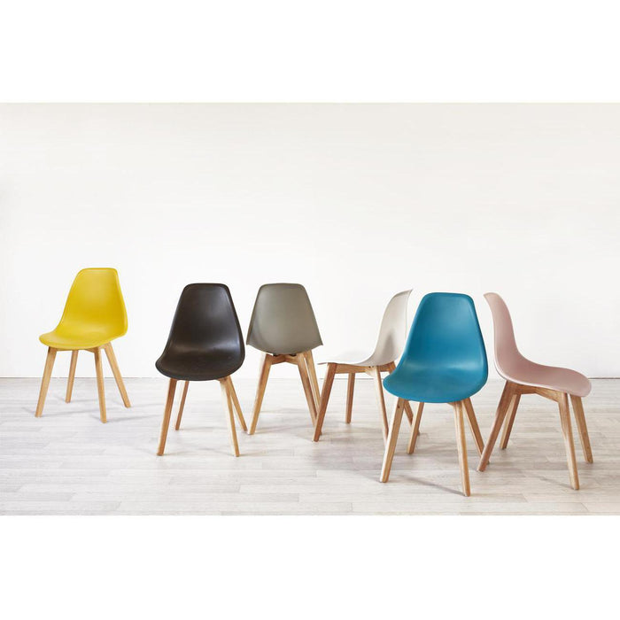 Chaise 16152NO - SACHA Noir - Lot de 6