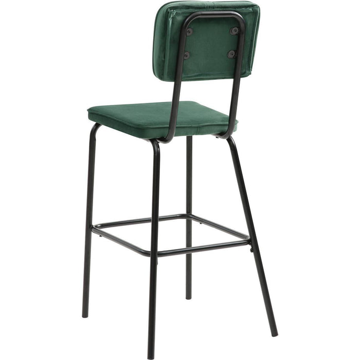 Tabouret de bar 13508VE - ZELDA Vert - Lot de 2