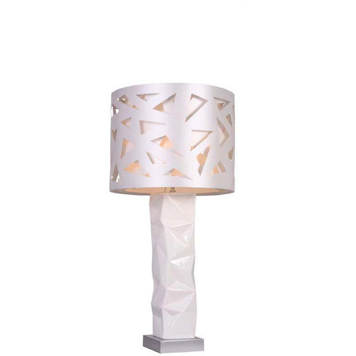 Lampe 38314BL - LAMPE CERAMIQUE  AJ DIA 46 X 93.5 H Blanc - Lot de 2