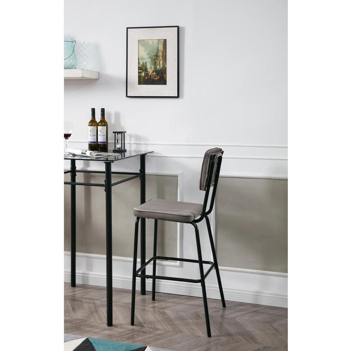 Tabouret de bar 13508TA - ZELDA Beige - Lot de 2